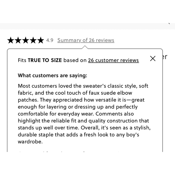 J.Crew Crewcuts Boys Striped Elbow-Patch Crewneck Sweater Green/Navy SZ L 10/11 - Picture 5 of 5